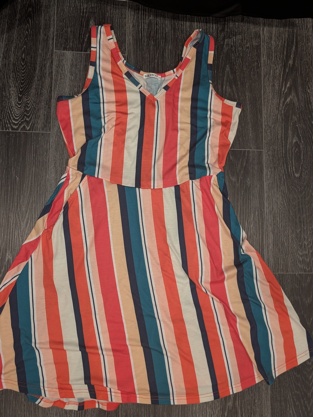 Women's Multicolor Striped Tank Dress